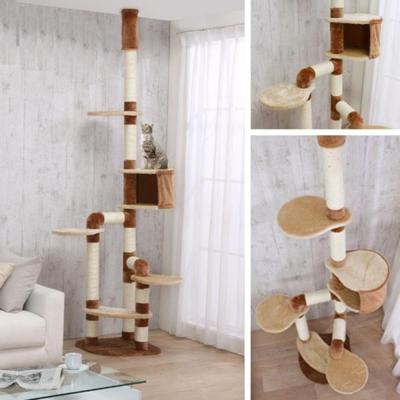 floor to ceiling scratching posts for cats