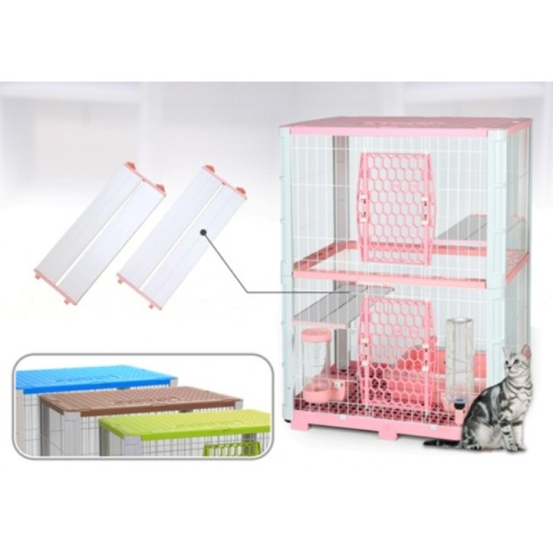 Abc Pet Plaza 2001705 3 Tier Cat Cage Blue