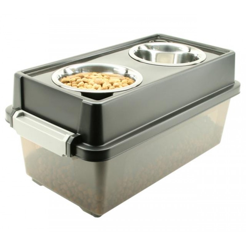 Iris elevated feeder deals with airtight food storage
