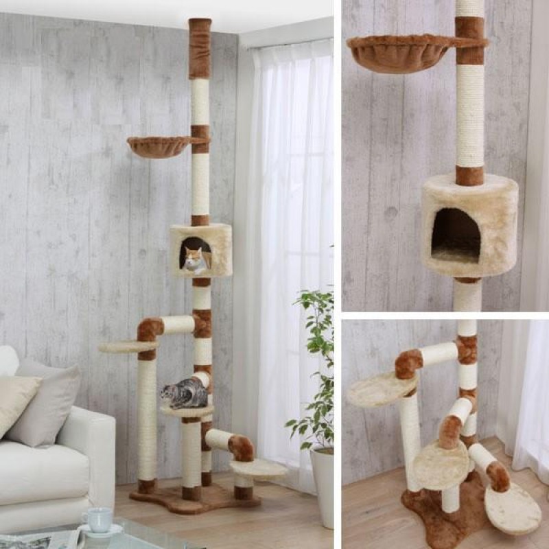 Floor to ceiling cat discount scratching post