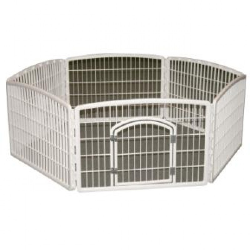 White plastic dog pen hotsell