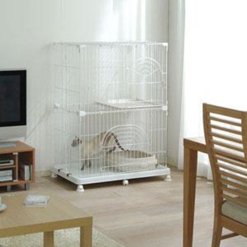 ABC Pet Plaza Wire Tower Small Animal Cage 2 Tier Cat Cage PEC