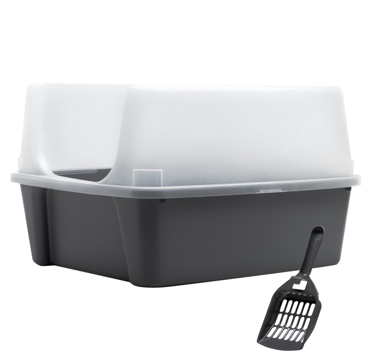ABC Pet Plaza IRIS Open Top Litter Box with Shield and Scoop