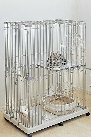 Wire cat cage sale