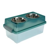 IRIS Medium Elevated Pet Feeder with Storage, FS-M, Green