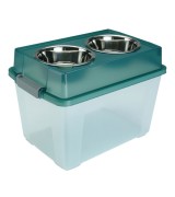 IRIS Large Elevated Pet Feeder with Storage, FS-L, Green