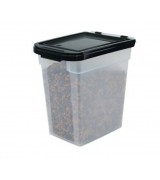 IRIS 10 LB Airtight Nesting Food Container, Black