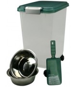 Weathertight Storage Container & Scoop Set, Green 