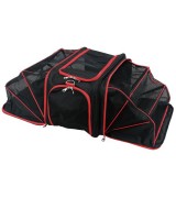 IRIS Soft Sided Travel Carrier, Black/Red