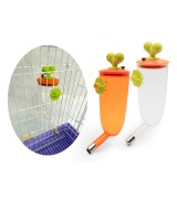 Carrot Shaped Water Dispenser for Rabbits and Small Animals, Clear