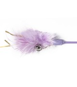 Feather on Stick Cat Toy Cat Teaser, Purple
