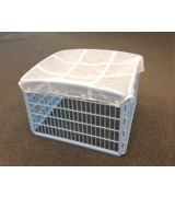 IRIS 4-Panel Plastic Pet Pen w/Mesh Roof, Blue