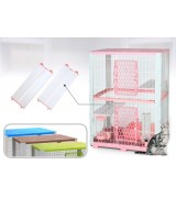 AcePet 2 Tier Cat Cage - Pink