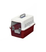 IRIS Small Dog Air Travel Carrier Crate, Red