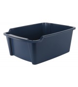 IRIS High-Sided Cat Litter Pan without Scoop, Navy