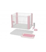 IRIS Wire Pet Pen Starter Set, Pink