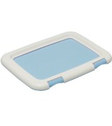 IRIS Built-In Frame Training Pad Tray, Blue - Small