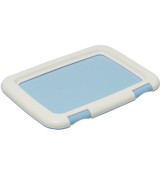 IRIS Built-In Frame Training Pad Tray, Blue - Large