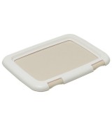IRIS Built-In Frame Training Pad Tray, Brown - Small
