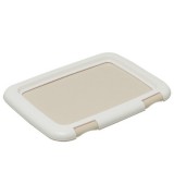 IRIS Built-In Frame Training Pad Tray, Brown - Small