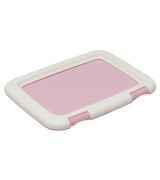 IRIS Built-In Frame Training Pad Tray, Pink - Small
