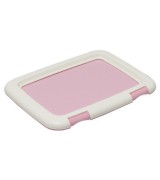 IRIS Built-In Frame Training Pad Tray, Pink - Large