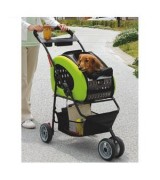 IRIS Adjustable 4-Way Pet Stroller, Green