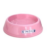 IRIS Small Pet Food Dog Dish, Pink