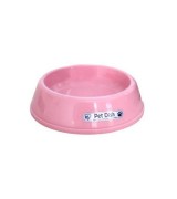 IRIS Large Pet Food Dog Dish, Pink