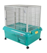 IRIS Indoor Plastic Rabbit Cage, Green 