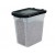 IRIS 10 LB Airtight Nesting Food Container, Black