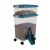 IRIS Weathertight Storage Container & Scoop Combo, Blue Moon