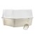 IRIS Open Top Litter Box with Shield and Scoop, Ivory