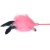Feather on a Stick Cat Toy Cat Teaser, Pink