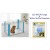 IRIS Wire Pet Pen & Water Bottle Dispenser Set, Blue