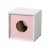 Cardboard Cat Box w/Corrugated Cat Scratcher, Pink, TTB-4