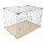 IRIS Deluxe Medium Wire Containment Cage for Dogs, Almond 